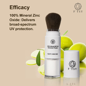 Marque privée Minéral coréen naturel végétalien à large spectre résistant à l'eau UVA UVB Blanchiment Beauté Visage <span class=keywords><strong>SPF</strong></span> <span class=keywords><strong>50</strong></span> <span class=keywords><strong>Poudre</strong></span> de protection solaire - Product Image 4