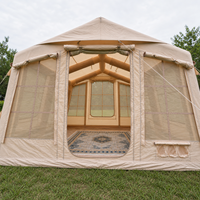 Tente de camping gonflable 13,68 m² en Oxford imperméable, installation rapide, portable, fournisseur OEM personnalisé