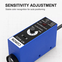 Sensor Warna CORON NT-G22-P Cahaya Hijau Jangkauan Deteksi 10±2mm untuk Mesin Label Warna Deteksi PNP NO/NC Output 12-24VDC