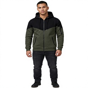 Sweat-shirt à capuche zippé personnalisé de qualité supérieure pour homme, 100% coton molletonné, veste d'hiver, impression numérique OEM ODM - Product Image 1