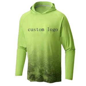 Vêtements de pêche de haute qualité chemises à manches longues trous de pouce à capuche personnalisé à séchage rapide sublimé Protection UV vêtements de pêche - Product Image 5