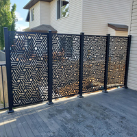 Clôture de jardin en aluminium découpée au laser de bonne qualité, avec finition thermolaquée, pour l'extérieur