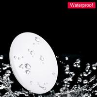 IMVSINCERE 12W IP44 Étanche AC Européenne LED Plafonnier 11 Pouces 3500K Blanc Chaud 960LM Fer Base Salle De Bains Cuisine Éclairage