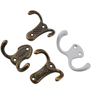 Zinc Alloy Retro Wall Mount Hooks Heavy Duty For <b>Cabinet</b> Bathroom Drawer Storage - Product Image 5