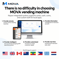 Machine à café automatique à écran tactile intelligent MOVA, moulin intégré, système de paiement multiple, fabrication OEM ODM, vente en gros
