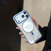 Coque anti-jaunissement transparente magnétique pour iPhone 17 Pro, coque en plastique transparente pour iPhone 17 Pro Max