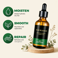 Minyak Penumbuh Rambut Rosemary Black Castor Mempromosikan Pertumbuhan Memperkuat Akar untuk Rambut Menipis OEM ODM Label Pribadi
