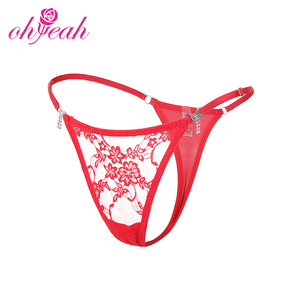Culottes Femmes Dentelle Maille Cristal Nœud Noir/Rouge Taille M-3XL Vente en Gros, <span class=keywords><strong>Sous</strong></span>-Vêtements Sexy Culotte String Fantaisie Sexy Chaud pour Dames - Product Image 3