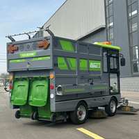 Nouvelle balayeuse aspirante électrique autoportée à vidage automatique, cuve de 880 L, batterie 60V300Ah, puissance 4300W, machine industrielle de collecte de poussière