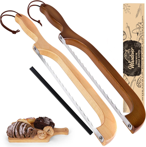 Cuchillo <span class=keywords><strong>de</strong></span> madera personalizable para cortar pan, <span class=keywords><strong>juego</strong></span> <span class=keywords><strong>de</strong></span> dos piezas <span class=keywords><strong>de</strong></span> cuchillo para pan con logotipo personalizado, regalo <span class=keywords><strong>de</strong></span> <span class=keywords><strong>cocina</strong></span> único - Product Image 1