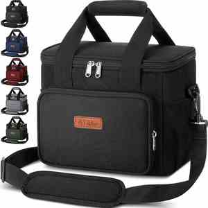 Oxford Fabric Handheld Insulated <b>Lunch</b> <b>Bag</b> Aluminum Foil Lining Large Capacity Custom Logo - Product Image 2