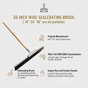Brosse de finition pour revêtement d'étanchéité de qualité professionnelle, 36 pouces de large, pour allées en asphalte et parkings – Fournisseur d'usine OEM/ODM - Product Image 1