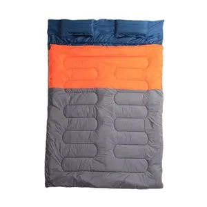 Hot sale Double Sleeping Bag with 2 Pillows and a Carrying Bag for Camping, Hiking Double Sleeping Bag