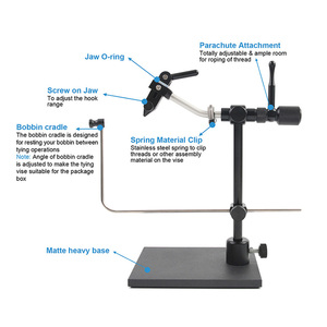 Rotatable Rotary <strong>Fly</strong> <strong>Tying</strong> Vise <strong>Fly</strong> Hook <strong>Vice</strong> Tackle Artificial <strong>Flies</strong> Making B06 - Product Image 2