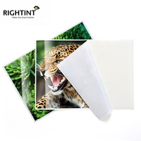 Papier autocollant vinyle jet d'encre blanc brillant imperméable de qualité supérieure, format A4
