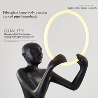 Lampe sur pied d'angle de luxe nordique pour salon d'hôtel, design moderne minimaliste, décoration artistique, lampes sur pied LED