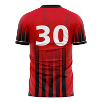 Elegante camiseta de fútbol a rayas, uniforme de fútbol transpirable, ropa de fútbol personalizada para juegos casuales y competitivos