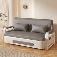 Sofá Cama Extensible y Plegable Multifuncional Moderno, Espuma Viscoelástica, Altura Ajustable, 2 Plazas, Estructura de Metal y Tela para Sala de Estar