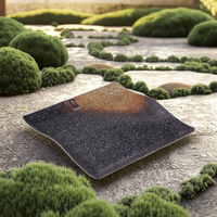 Plateau de service plat en acier inoxydable, 10.6 pouces, grand format, style japonais, pour buffet, prix de gros