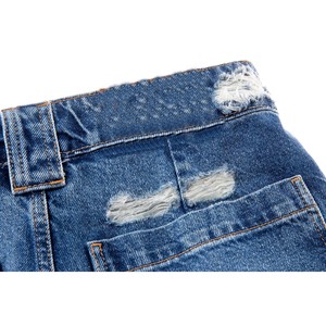 Jean en denim bleu déchiré pour <span class=keywords><strong>homme</strong></span>, coupe ballon super ample, <span class=keywords><strong>pantalon</strong></span> streetwear <span class=keywords><strong>grande</strong></span> <span class=keywords><strong>taille</strong></span> pour hommes, service OEM - Product Image 3