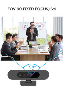 Webcam USB 1080P avec Windows Hello et cache de confidentialité, 90 °   Grand angle, microphone intégré, Plug & Play pour <span class=keywords><strong>PC</strong></span>/ordinateur portable - Product Image 6