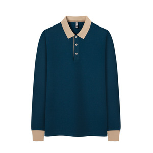 Personalizzi le <span class=keywords><strong>Polo</strong></span> da uomo a <span class=keywords><strong>maniche</strong></span> <span class=keywords><strong>lunghe</strong></span> da uomo, Designer, taglie forti, camicie a <span class=keywords><strong>maniche</strong></span> <span class=keywords><strong>lunghe</strong></span> in poliestere, magliette Unisex per Wok Casual - Product Image 3