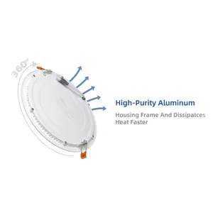 Новый ультра светильник встраиваемый тонкий потолочный круглый светодиодный светильник 18 Вт