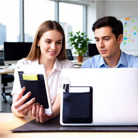 Souris d'ordinateur personnalisée avec logo, réutilisable, adhésive, universelle, écologique, en polyester de haute qualité, multifonctionnelle, couleur personnalisée