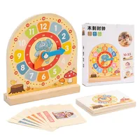 Tablero de Calendario y Clima de Madera para Niños de 4 a 6 Años, Tablero de Actividades Educativas para Jardín de Infancia, 30.2x30.2cm