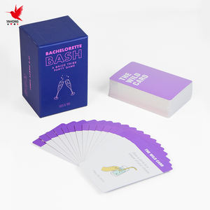 Jeu de cartes violet personnalisé coffret de jeu adultes famille couples-fabricant brodé fête groupe ivre boire jeu de jeu - Product Image 4