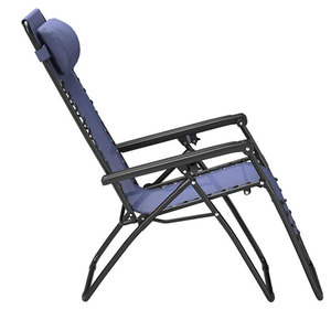 China Portable Metal <b>Folding</b> Oversize Reclining Used Zero Gravity Chair with Cup Holder Sleeping Footrest for Park-Wholesale - Product Image 4