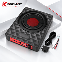Subwoofer actif pour voiture de 8/10 pouces, 150W, mince, compact, basses profondes, haut-parleur audio pour améliorer le son du véhicule