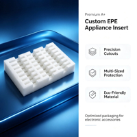 Insert en mousse EPE anti-collision à haute protection contre les chocs, doublure intérieure personnalisée, qualité industrielle, conforme RoHS, pour appareils électroménagers