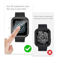 Casing jam tangan Apple Watch Series 10, sarung jam tangan tahan air pelindung layar kaca temper harga pabrik