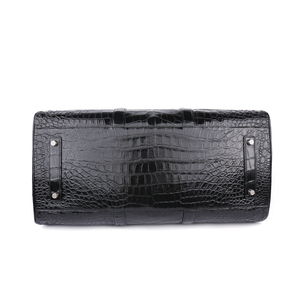 Personalizado de lujo de <span class=keywords><strong>piel</strong></span> de cocodrilo genuina de cuero duradero hombres mujeres Unisex llevar en Boston Duffle <span class=keywords><strong>bolsa</strong></span> de <span class=keywords><strong>viaje</strong></span> bolso - Product Image 4