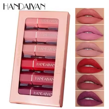 Set di Rossetti Liquidi Opachi Impermeabili a Lunga Durata con Vitamina C 2,5ml Cruelty Free 6 Colori Set Regalo di Lusso per il Trucco - Product Image 2
