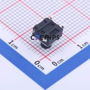 K2-1102SP-G3SC-04 Tactile Switch SMD,6x6mm Switch 1.8N Vertical Mount 6mm 6mm - Product Image 2