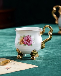 Best Selling European Dragon and Phoenix Relief Rose Pattern <b>Afternoon</b> <b>Tea</b> Ceramic Coffee <b>Set</b> - Product Image 6