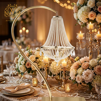 Support de lustre élégant avec support de lampe stable pour la décoration de centre de table de salle de banquet de mariage