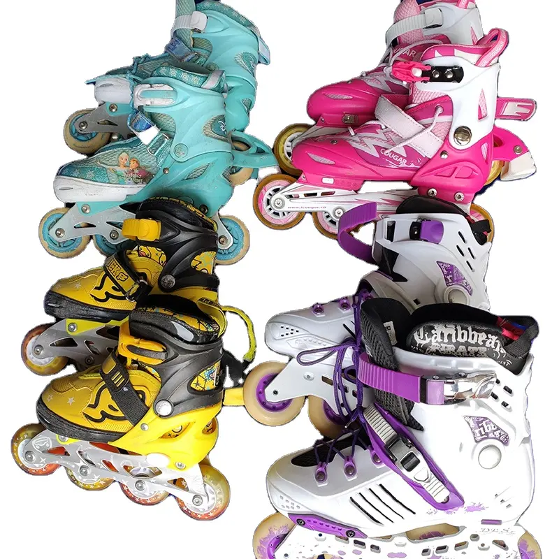 Vente Fourniture d'usine Pu Skate Show Patins à roulettes d'occasion Chaussures de patinage de vitesse