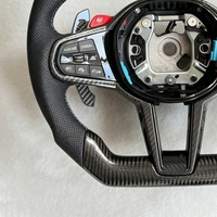 Volant en fibre de carbone CS pour BMW Série 1 2 3 4 5 6 7 8 G20 G26 G30 G01 G02 G80 G82 G87 F90 F95 F96 X3 X5 Accessoires de voiture