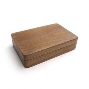 Wooden Handicraft <b>Box</b> Rectangular Walnut Hinged Storage <b>Box</b> for Keys Lipstick <b>Cards</b> - Product Image 2