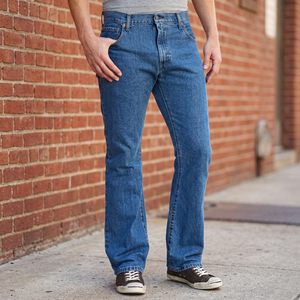 Pantalones Vaqueros de Mezclilla para Hombre, Estilo Y2K Punk, Corte Bootcut, con Bolsillos y Diseño de Perlas, Casuales, a la Moda, Holgados, Únicos, para Uso Diario, 2026 - Product Image 3