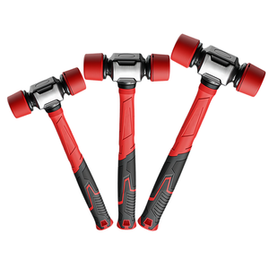 Factory Straight Hair Solid Rubber Hammer 9cm 428g New Product Double-sided Rubber Hammer - Product Image 1