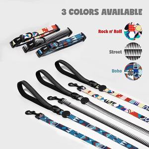 Conjunto de correa para <span class=keywords><strong>Collar</strong></span> de perro con diseño personalizado, hebilla de <span class=keywords><strong>Metal</strong></span> para entrenamiento, venta al por mayor de fábrica, Oem - Product Image 2