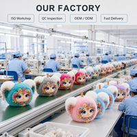 Poupée interactive en peluche de style chinois pour filles, animal en peluche intelligent parlant avec WiFi, chat vocal, capteur tactile et expressions