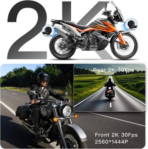 6.25 inch IP67 không thấm nước vòng lặp ghi âm Wifi GPS Carplay tự động xe máy DVR TPMS BSD Dash Cam AHD 2K xe máy máy ảnh - Product Image 6