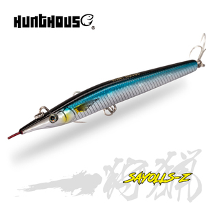 Hunthouse <span class=keywords><strong>3D</strong></span> ojos ABS plástico gran aguja palo Jerkbait pesca Wobblers hundimiento lápiz duro señuelo de pesca - Product Image 1