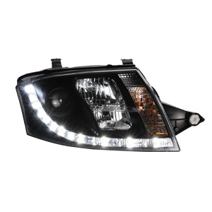 Pour <span class=keywords><strong>Audi</strong></span> TT <span class=keywords><strong>MK1</strong></span> 8N 1999-2006 : Ensemble de phares à LED avec projecteur, feux de jour (DRL) et clignotants halogènes 12V 6000K – Mise à niveau Plug-and-Play - Product Image 3