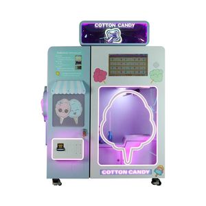 OEM製造工場 紙幣・硬貨対応 カラーファンタジー 小型ビジネス向け 全自動綿菓子自動販売機 - Product Image 3